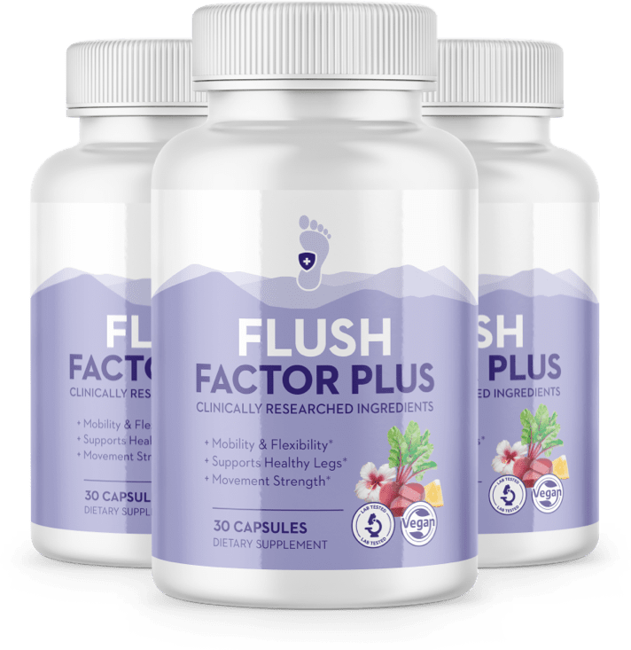 Flush Factor Plus 3 Bottle – swelling relief & circulation support